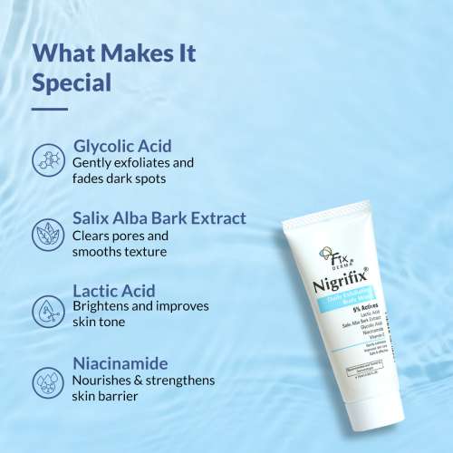 Fixderma: Nigrifix Exfoliating Body Wash Gentle Exfoliating Shower Gel Pack of 2 -15ml