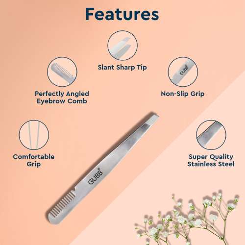 GUBB: Dual Function Tweezer with Brow Comb