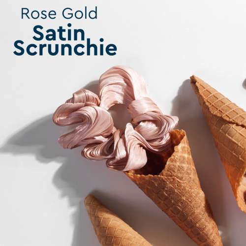 GUBB: Satin Scrunchie Rose Gold