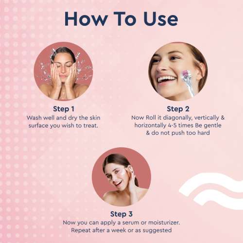 GUBB: Derma Roller Transparent Pink