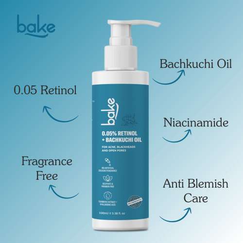 Bake Cosmetics: 0.05% Retinol Face Wash for Acne ,Blackheads & Open Pores for Men & Women