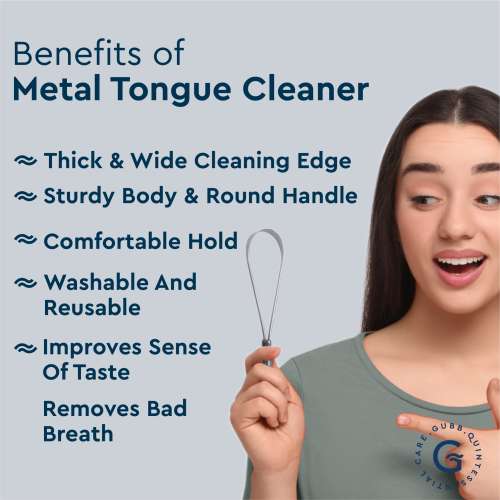 GUBB: Metal Tongue Cleaner In Loop Design for Effective Oral Hygiene