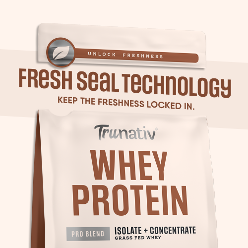 TruNativ: Whey protein powder | Blend with Isolate and Concentrate | 26g Protein | 6g BCAA | No added Sugar| Coffee Mocha (907g / 2lbs)