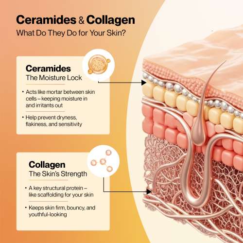 SETU: Radiant Skin Combo- 8g Marine Collagen + Ceramosides- 300gm & 8-in-1 Glutathione Fizzy 30 Tabs, Reduces Hyperpigmentation, Wrinkles, Fine Lines & Supports Supplement, Healthy Skin for Men & Women