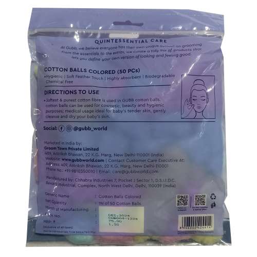 GUBB: Cotton Colored Balls 50S