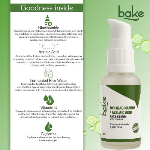 Bake Cosmetics: 10% Niacinamide + Azelaic Acid Serum