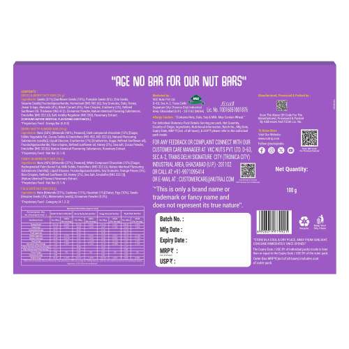 Nutraj: Nutty Protein Bar 100gm