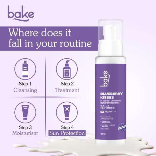 Bake Cosmetics: 2% Kojic Acid Sunscreen SPF 70 PA+++ with Alpha Arbutin