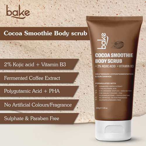 Bake Cosmetics: 2% Kojic Acid Cocoa Smoothie Body Scrub 200ml