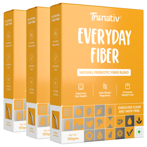 TruNativ: Everyday Fiber, Unflavored Powder,100g (Pack Of 3)