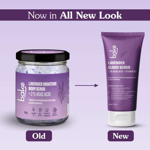 Bake Cosmetics: 2% Kojic Acid Lavender Cloud Body Scrub 200ml