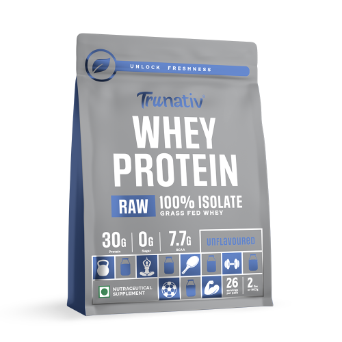 TruNativ: Raw Whey Protein Isolate Powder - Unflavored - 907gm