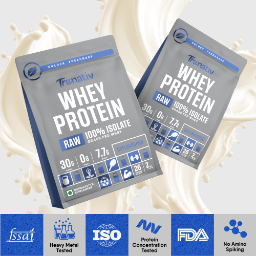 TruNativ: Raw Whey Protein Isolate Powder - Unflavored - 907gm