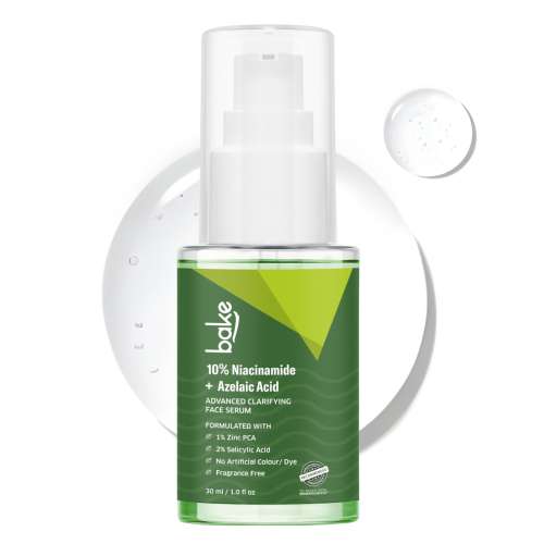 Bake Cosmetics: 10% Niacinamide + Azelaic Acid + 2% Kojic Acid Serum: Fades Acne Marks, Spots & Open Pores 30ml