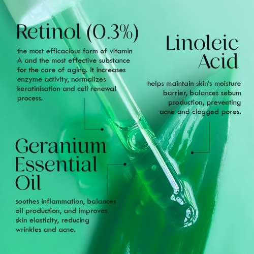 AULI: Retinol 0.3% Face Oil for Anti Ageing - 30ml