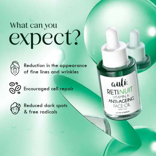 AULI: Retinol 0.3% Face Oil for Anti Ageing - 30ml