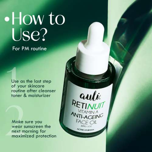 AULI: Retinol 0.3% Face Oil for Anti Ageing - 30ml