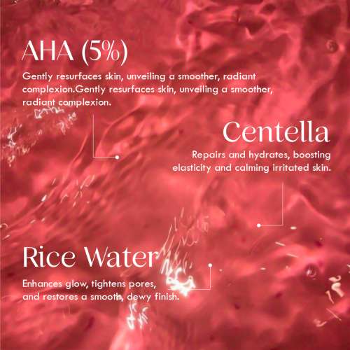 AULI: Rose AHA 5% and Rose Water Deep Exfoliating Toner - 210ml