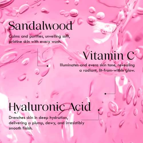 AULI: Super Glow Hyaluronic Acid and Sandalwood Face Wash - 210ml