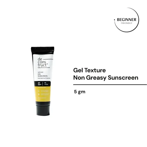 Deconstruct Skincare: Lightweight Gel Sunscreen - SPF 55+ And PA+++ 5gm
