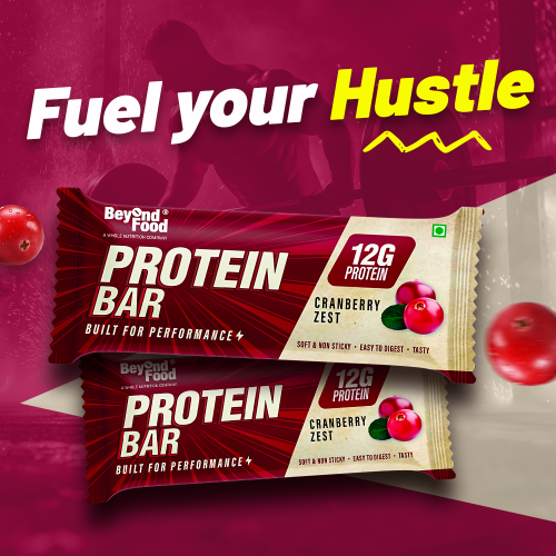 Beyond Food: Protein Bars - Cranberry Zest (Pack of 6)