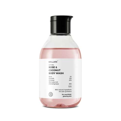 Brillare: Rose & Coconut Body Wash - 200ml