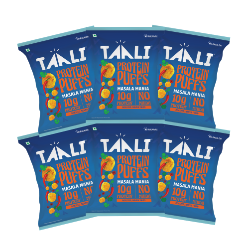 Taali: Protein Puffs | Pudina Punch (6-Pack) | 6 x 60gm