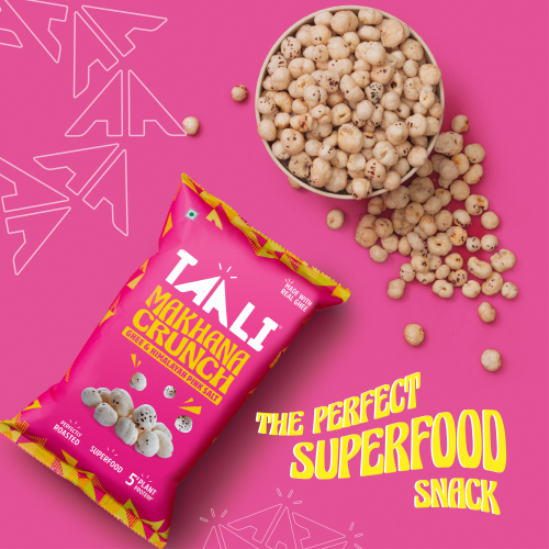 Taali: Roasted Makhana- Ghee & Himalayan Pink Salt | Tasty Healthy Snacks Pack of 3 x 58gm