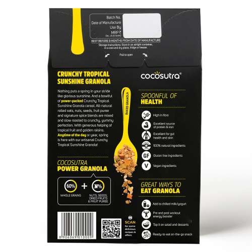 Cocosutra: Crunchy Tropical Sunshine Granola - 300gm