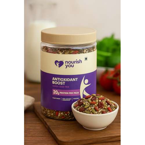 Nourish You: Antioxidant Boost Trail Nut & Super Seed Mix 300gm Jar