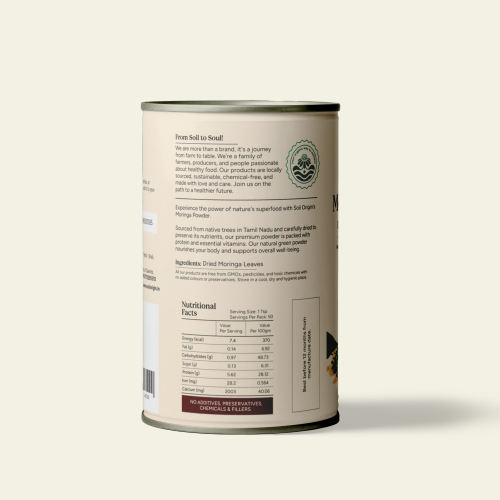 Soil Origin: Moringa Powder  100gm