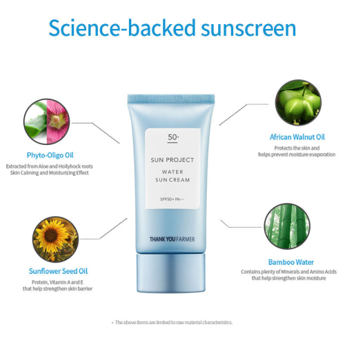 Thank You Farmer: Sun Project Water Sun Cream SPF 50+ PA+++ , 50ml
