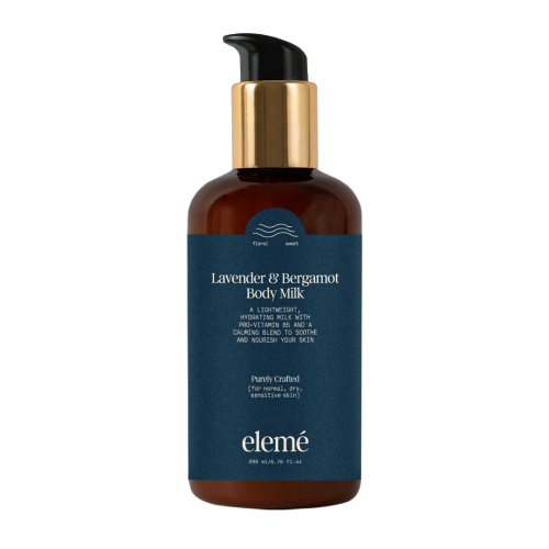 Eleme: Lavender & Bergamot Lightweight Body Milk with Chamomile & Pro Vitamin B5