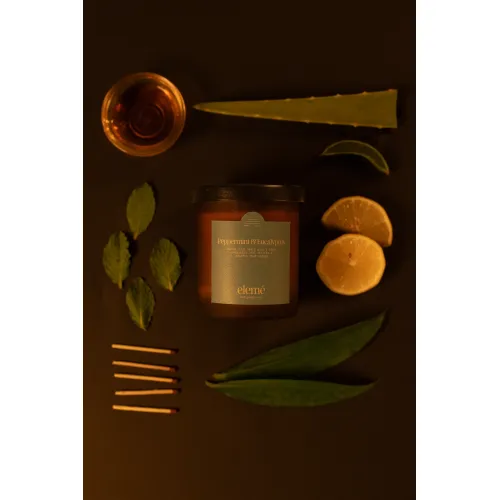 Eleme: Peppermint & Eucalyptus Candle with Pure Essential Oils