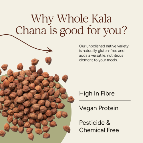 Soil Origin: Black Chana (Desi Chana)  500gm