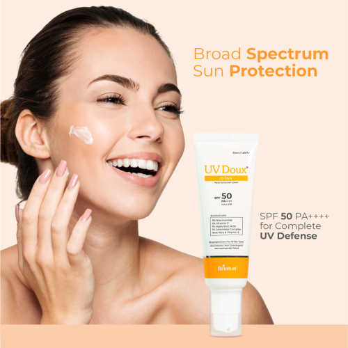 Brinton: Uv Doux D-Tan Aqua Sunscreen Lotion Spf 50  50ml