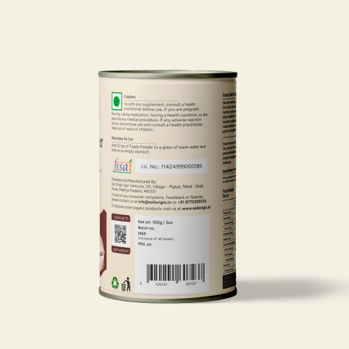 Soil Origin: Triphala Powder  100gm