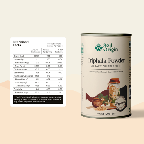 Soil Origin: Triphala Powder  100gm