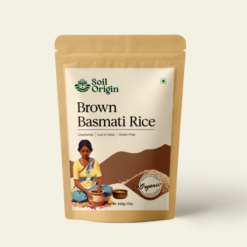 Soil Origin: Brown Bashmati Rice 500gm