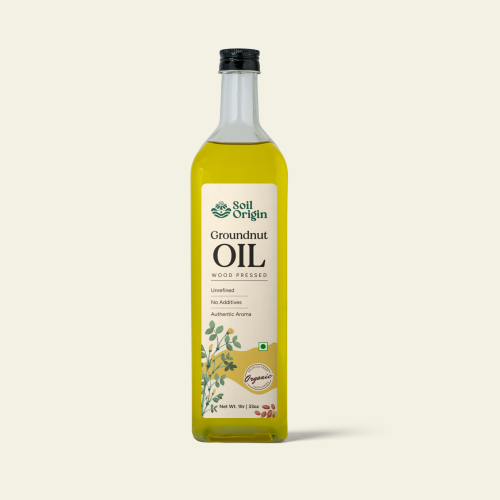 Soil Origin: Wood Pressed Groundnut Oil 500ml