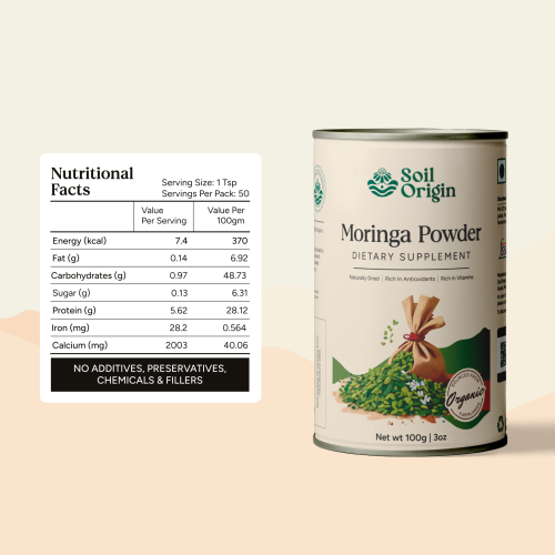 Soil Origin: Moringa Powder  100gm
