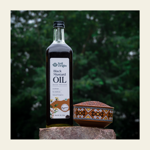 Soil Origin: Wood Pressed Black Mustard Oil 500ml