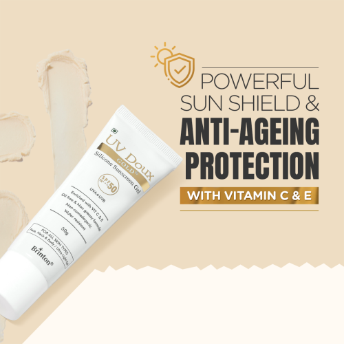 Brinton: Uv Doux Gold Sunscreen  50gm
