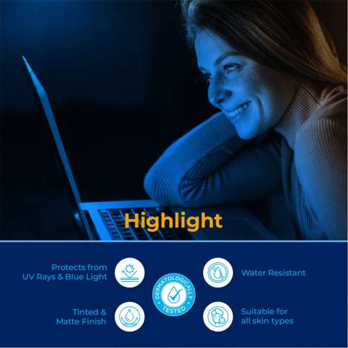 Brinton: Uv Doux Blue Tinted Sunscreen Gel 50gm