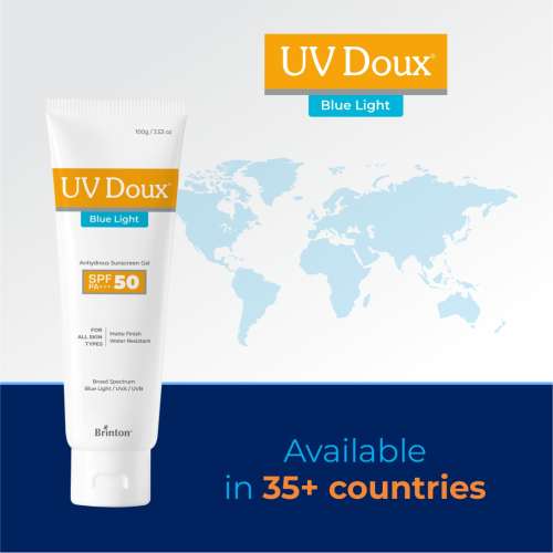 Brinton: Uv Doux Blue Sunscreen Gel 50gm