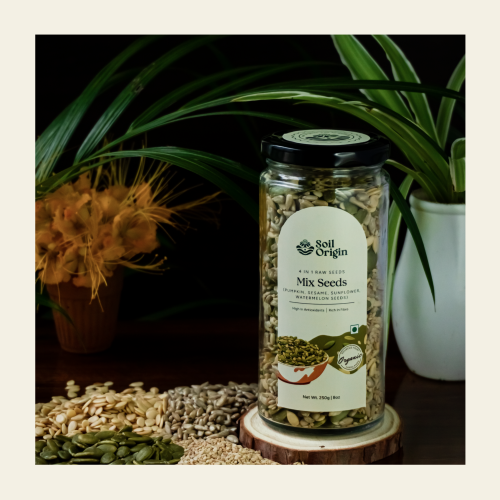 Soil Origin: Mix Seeds (4 In 1 Raw Seeds)  250gm