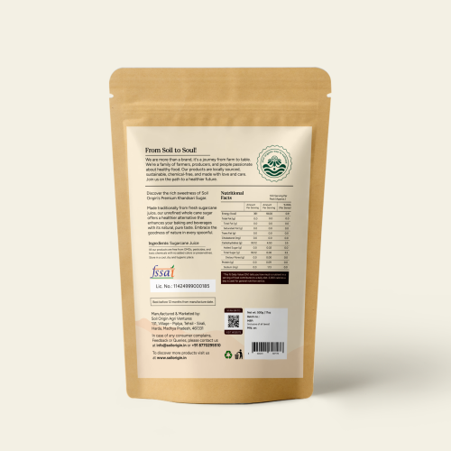 Soil Origin: Khandsari Sugar (Raw Sugar) 500gm