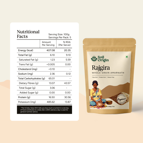 Soil Origin: Rajgira Whole (Amaranth) 500gm