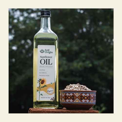Soil Origin: Wood Pressed Sunflower Oil 1L