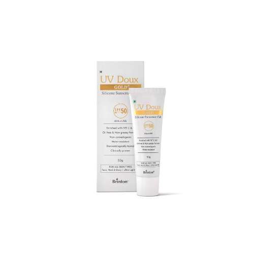 Brinton: Uv Doux Gold Sunscreen  50gm